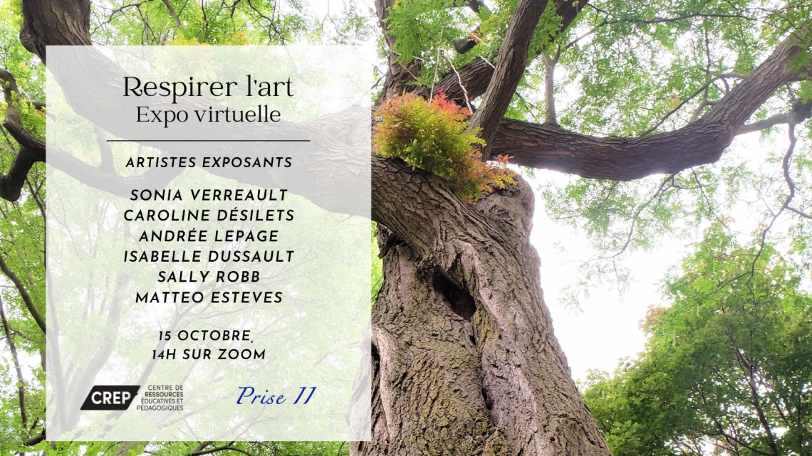 Invitation au lancement de l&rsquo;exposition virtuelle Respirer l&rsquo;art