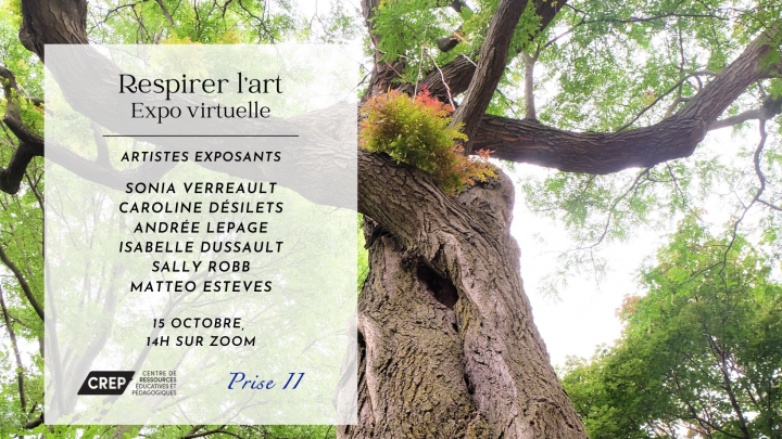 Invitation au lancement de l&rsquo;exposition virtuelle Respirer l&rsquo;art