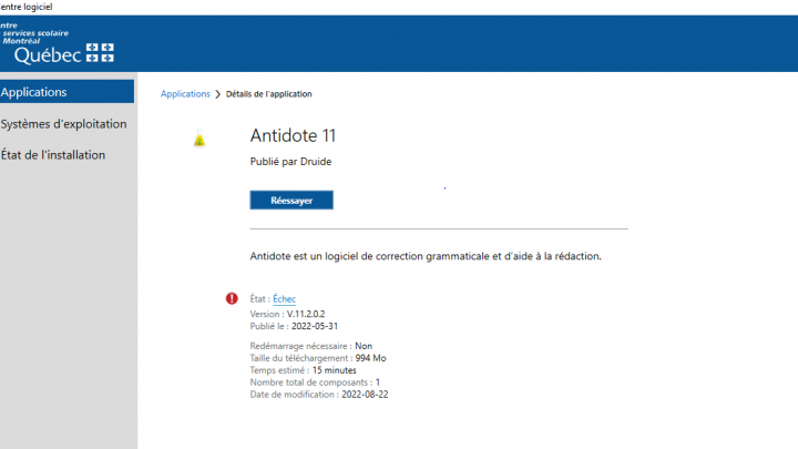 Mise à jour d&rsquo;Antidote