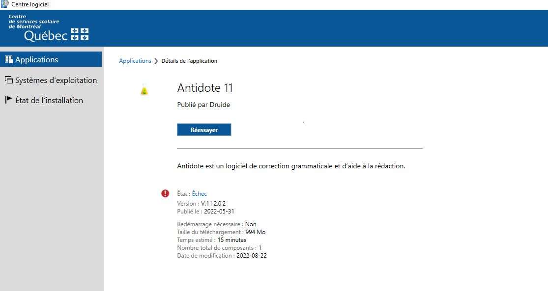 Mise à jour d&rsquo;Antidote