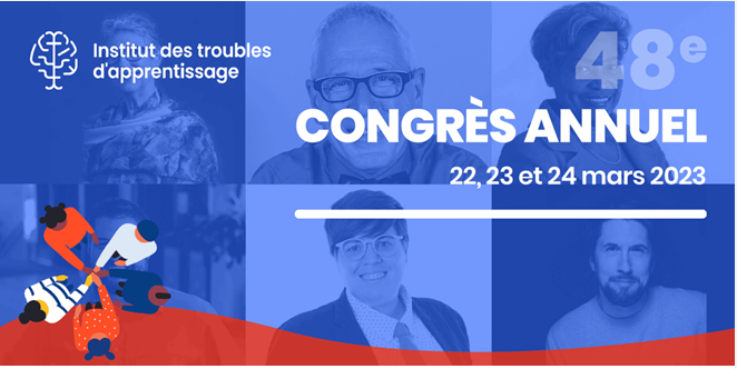 Institut des troubles d&rsquo;apprentissage: Congrès annuel en ligne du 22 au 24 mars