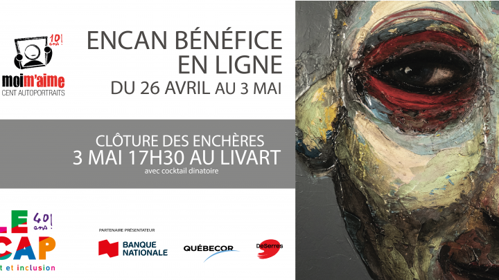 Encan bénéfice en ligne à partir du 26 avril