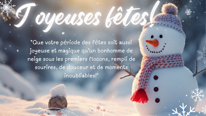 Joyeuses fêtes à notre formidable équipe !