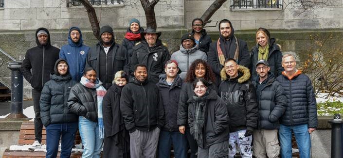 La neige est arrivée. La Halte-chaleur de L’Itinéraire aussi!