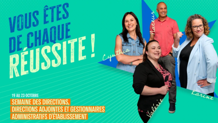 Semaine des directions: Une semaine pour souligner votre engagement
